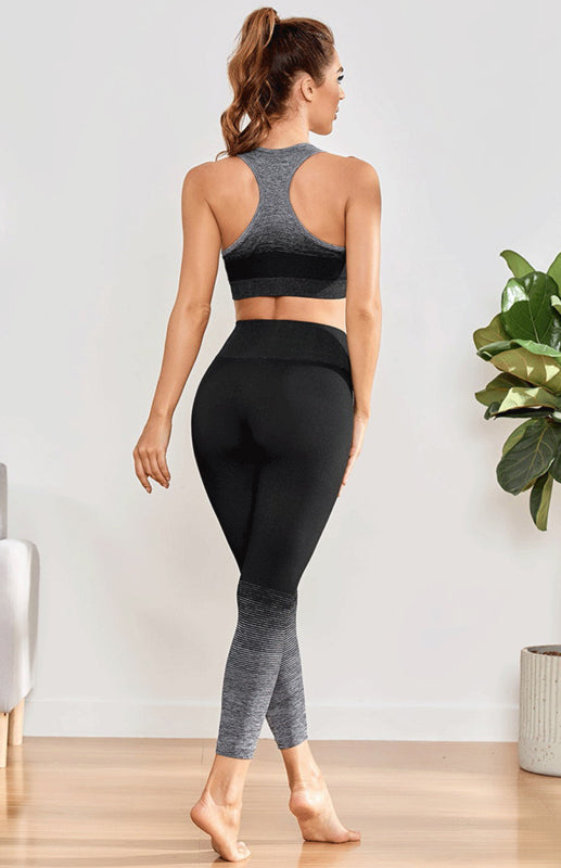 Levoire | Femme sans couture respirant régulateur d'humidité soutien-gorge de sport ensemble yoga