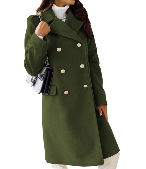 Levoire | Manteau Trench Long Pour Femmes Pour L'Automne Vert