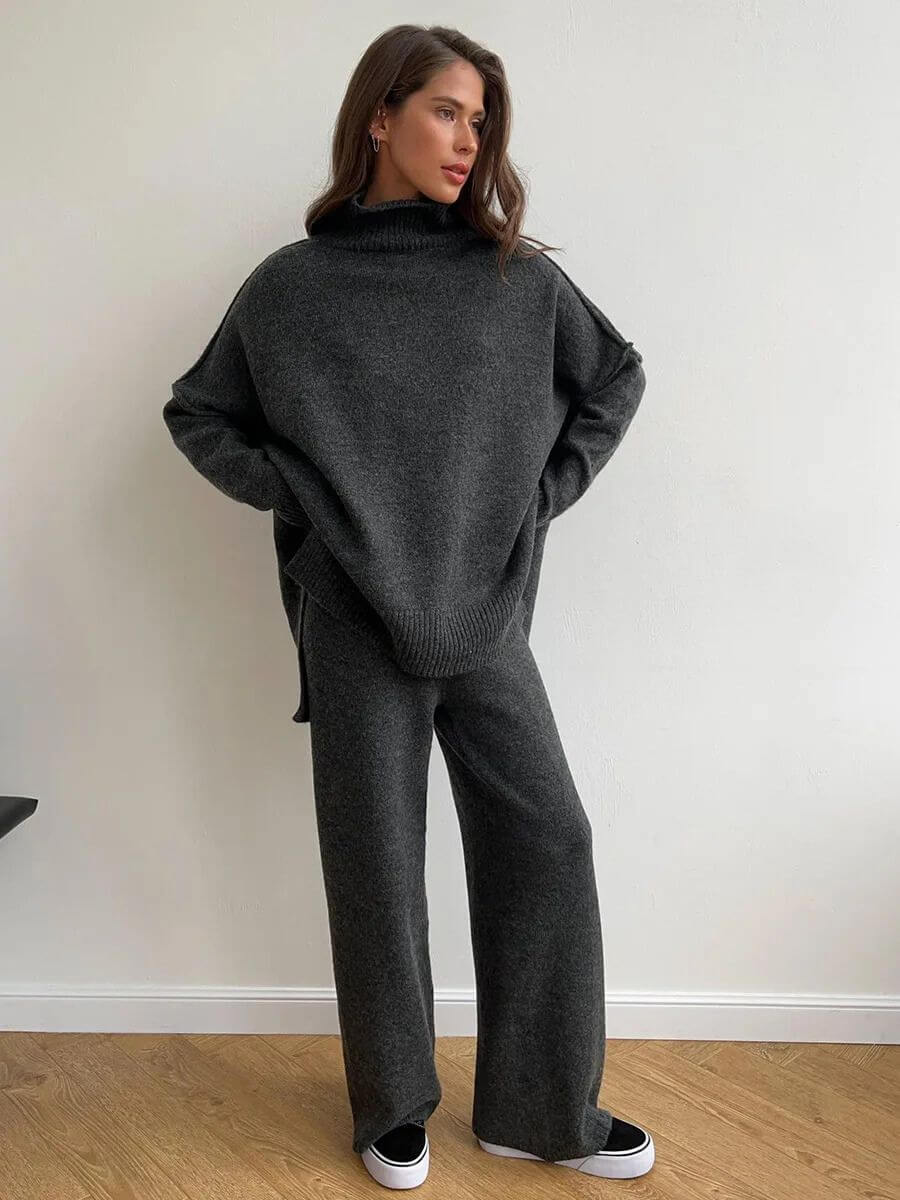 Levoire | Ensemble Élégant Et Confortable Gris foncé
