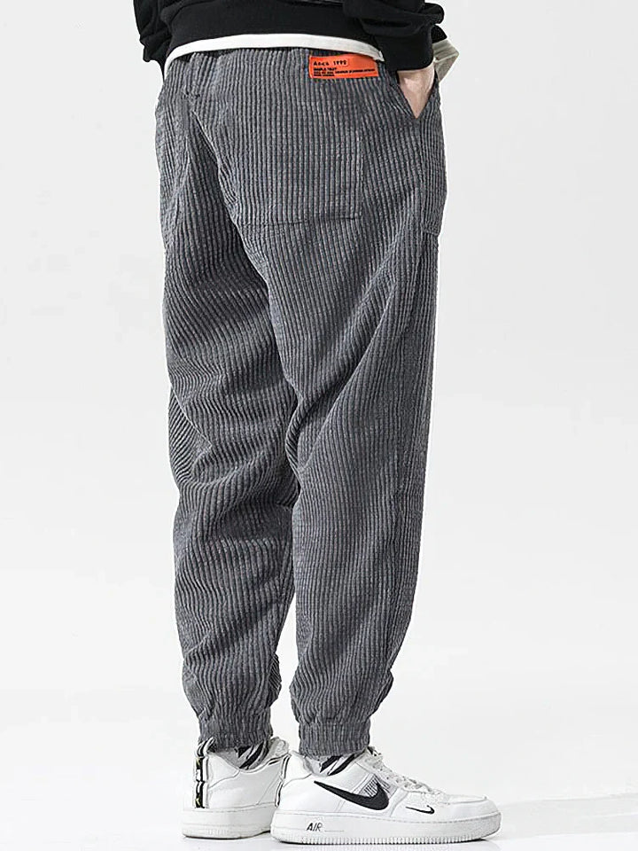 Levoire | Pantalons En Velours Pour Hommes Style, Confort Et Chaleur Gris Printemps Été