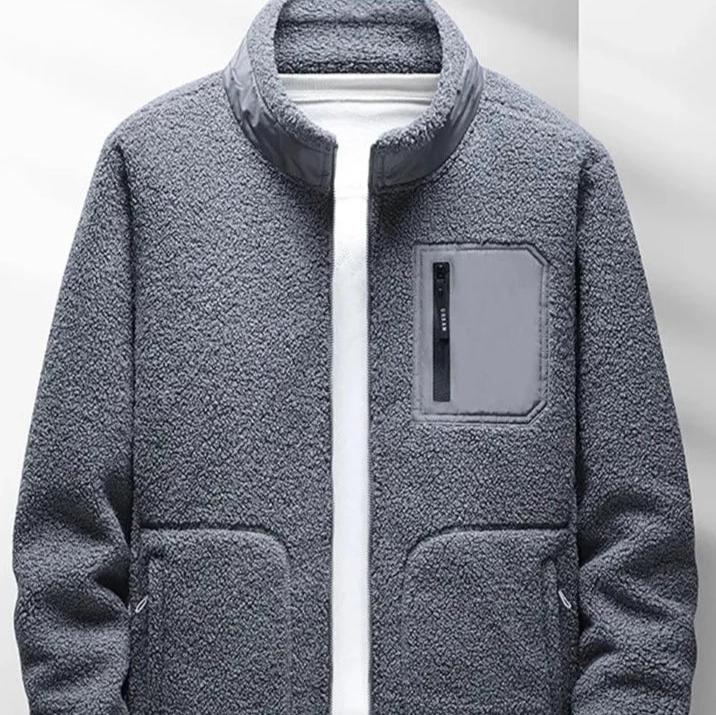 Levoire | Veste À Manches Longues Rembourrée Artificielle Avec Fermeture Éclair Et Poches Gris