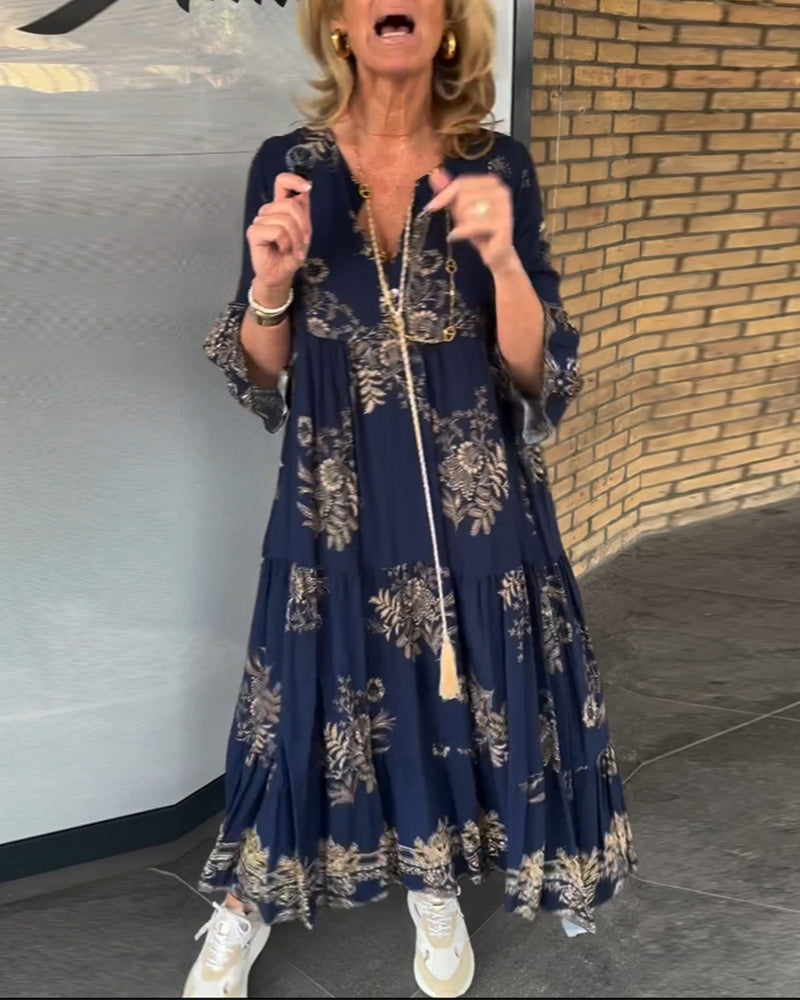 Levoire | Chic Bohémien Dans Une Robe Maxi Éblouissante