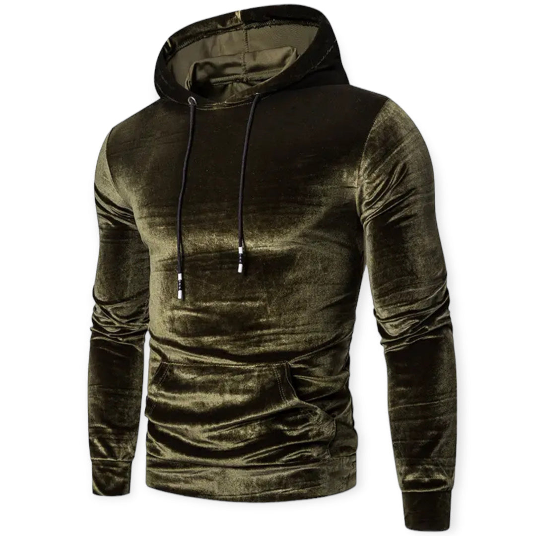 Levoire | Sweat à Capuche Hommes Vert olive foncé