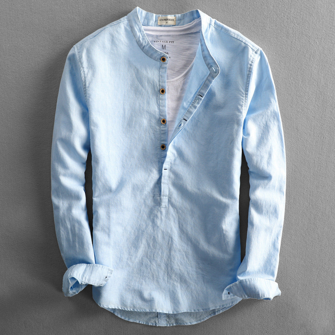 Levoire | Ensemble Coton Lin Décontracté Bleu Clair XS