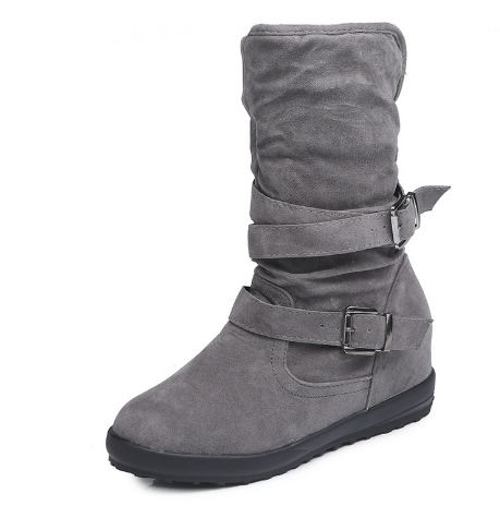 Levoire | Bottines À Talon Moyen Pour Un Usage Quotidien Gris