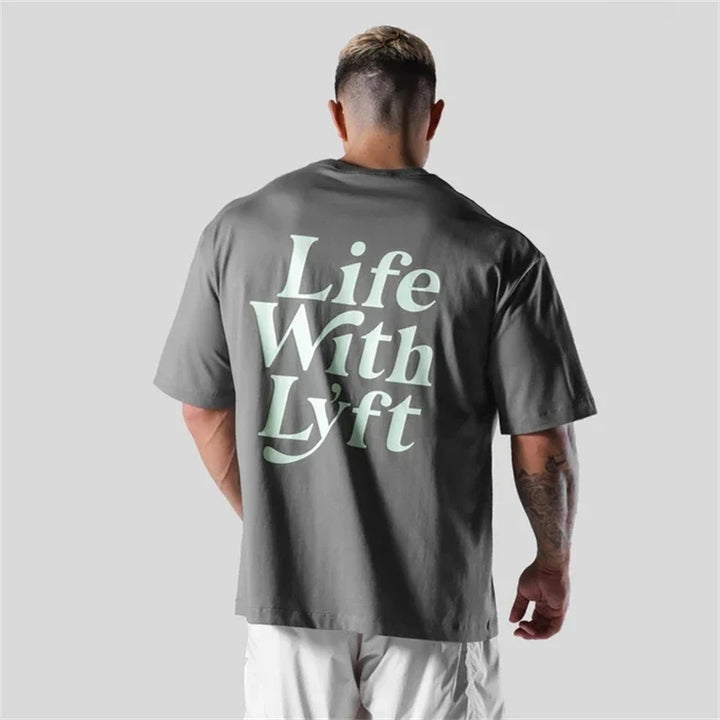 Levoire | Grande T-Shirt Élégant Et Polyvalent Choix Pour Les Hommes Gris Vert