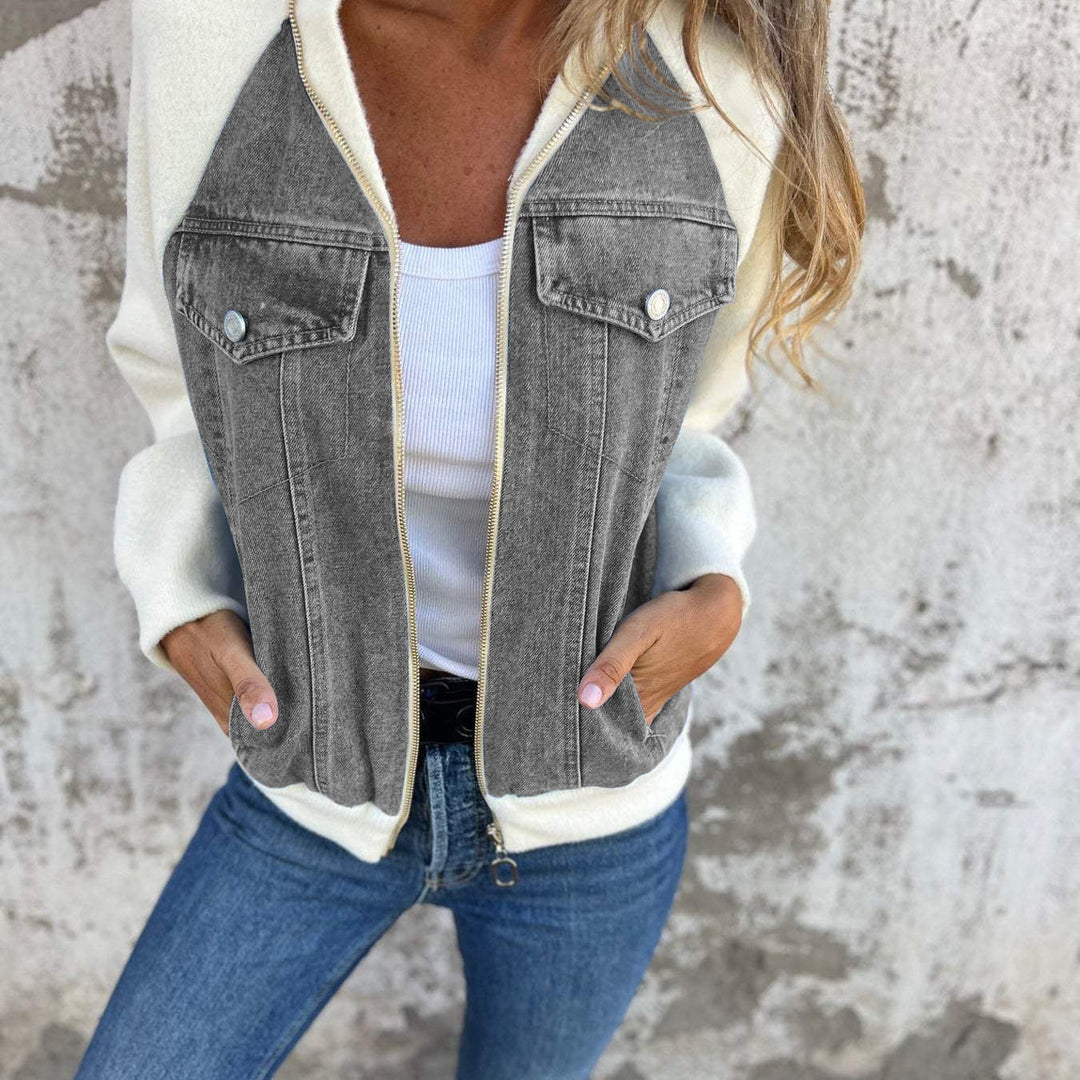 Levoire | Veste Longue à Manches Zippée Confortable Gris