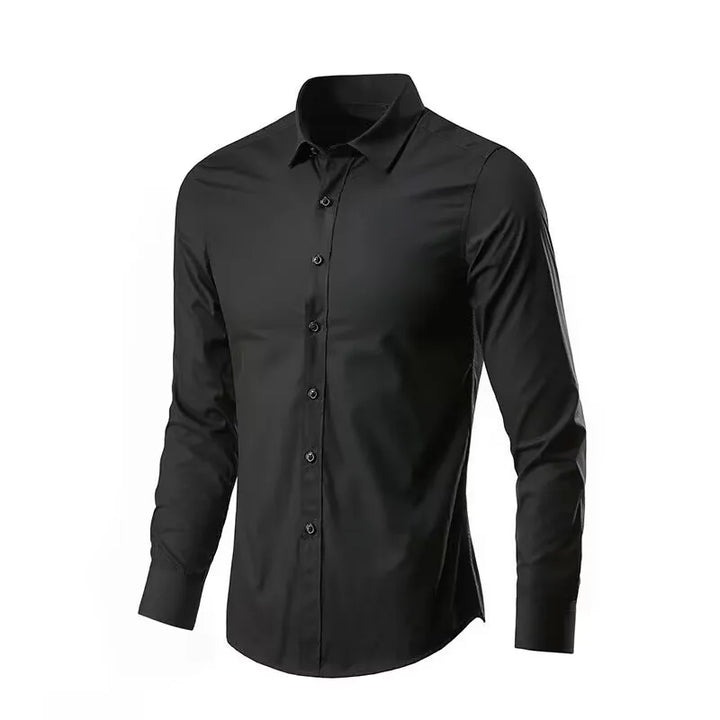 Levoire | Fit Antifalten Chemise Non Repassée Confort Et Apparence Brillante Noir