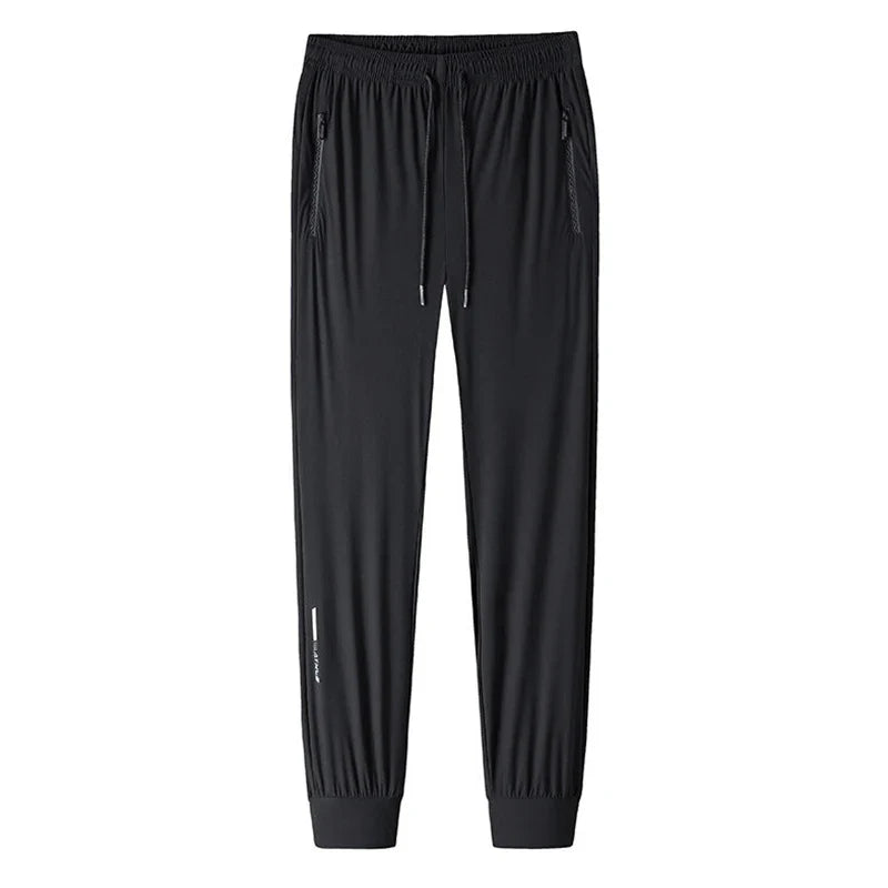 Levoire | Soie Séchage Rapide Pantalon Longueur Été Confortable Et Respirant Noir