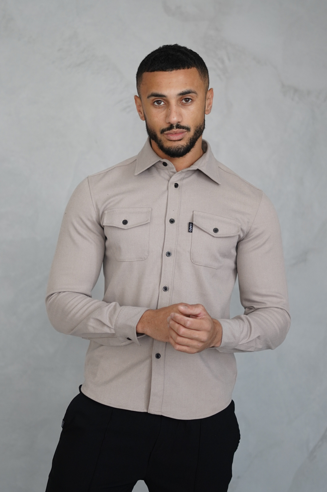 Levoire | Chemise Levoire | à Manches Longues avec Poches Poitrine et Poignets Boutonnés