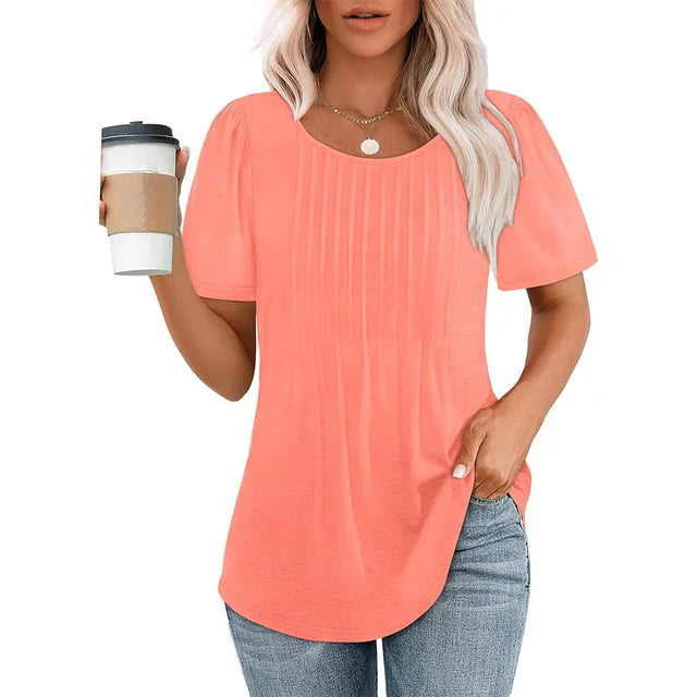 Levoire | Élégance Estivale T-Shirt Rosa