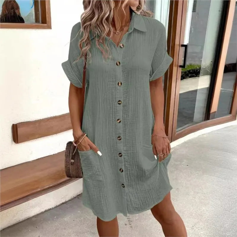 Levoire | Robe d'été avec col Vert
