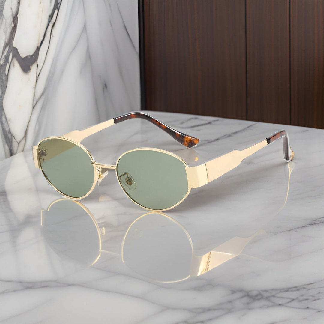 Levoire | Lunettes De Soleil Élégantes Vert Jaune