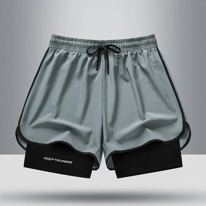 Levoire | Shorts De Sport En Soie Pour Hommes : Léger Et Respirant Pour L'Entraînement Estival Gris