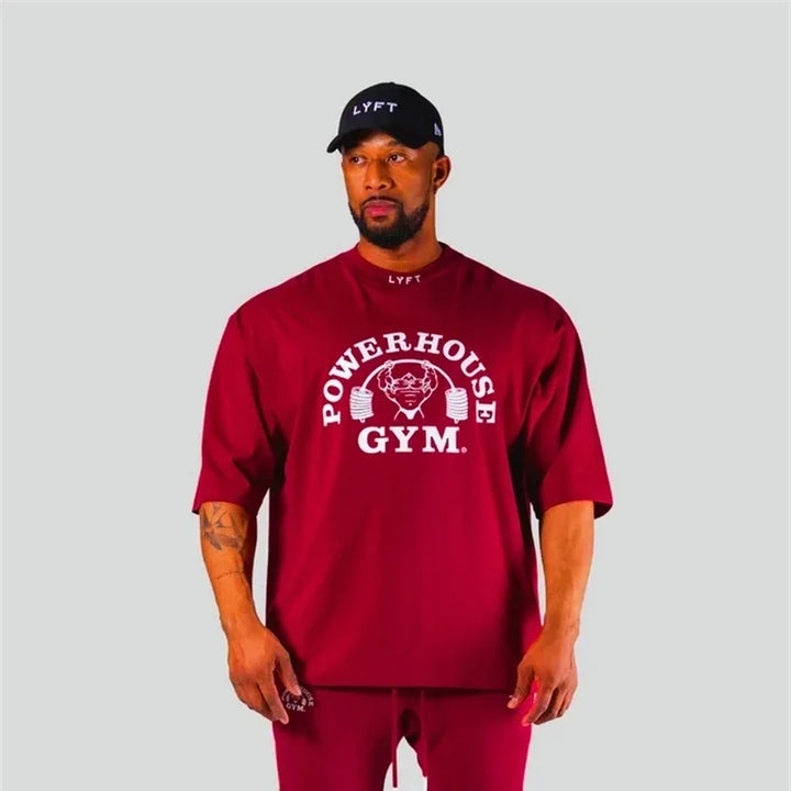 Levoire | T-Shirt De Fitness Haut En Coton Respirant Pour Hommes Rot