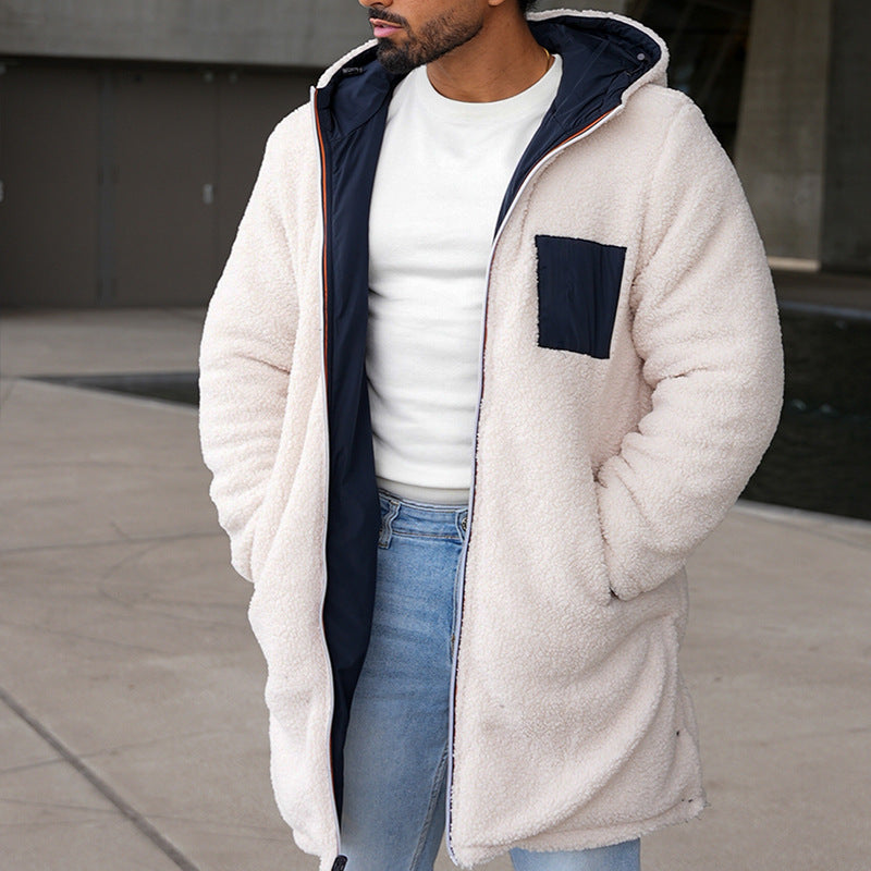 Levoire | Sweat À Capuche Zippé En Polaire À Manches Longues Beige