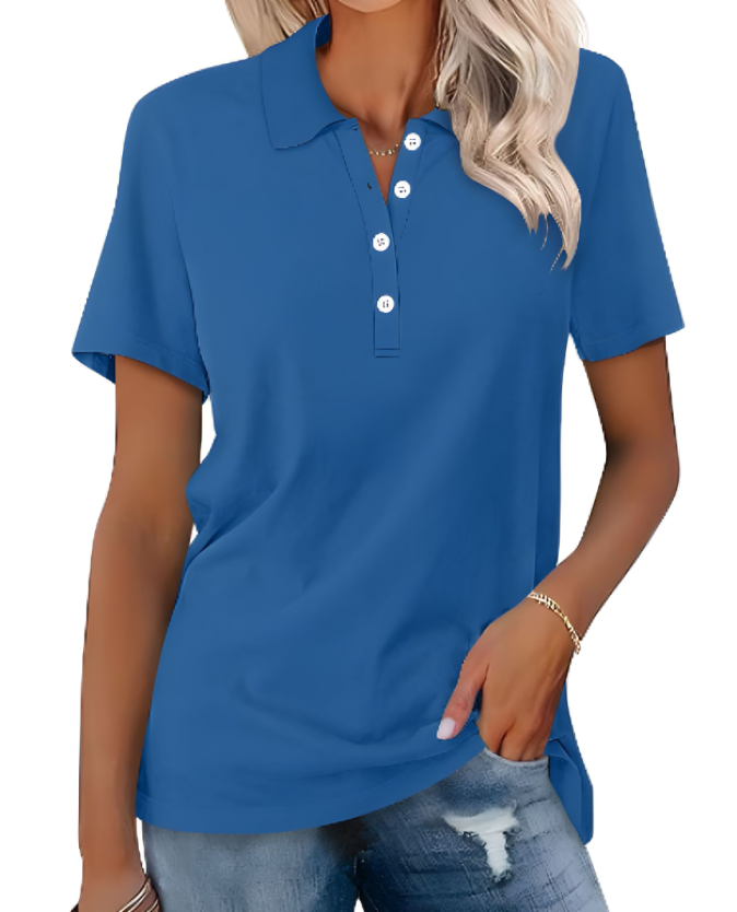 Levoire | Polo Shirt Durable Femmes - Polo Shirt Femmes - Poloshirts Femmes Bleu