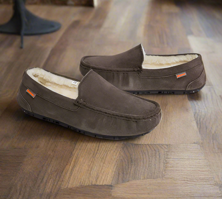 Levoire | Mocassins À Doublure Chaude Élégants Pour Hommes marron foncé