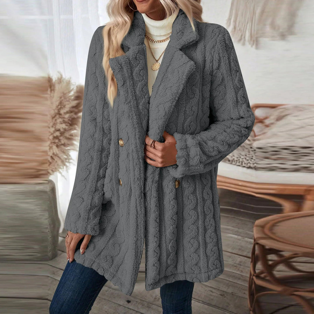 Levoire | Veste D'Hiver À Manches Longues Réversible Avec Fixation Par Bouton Gris