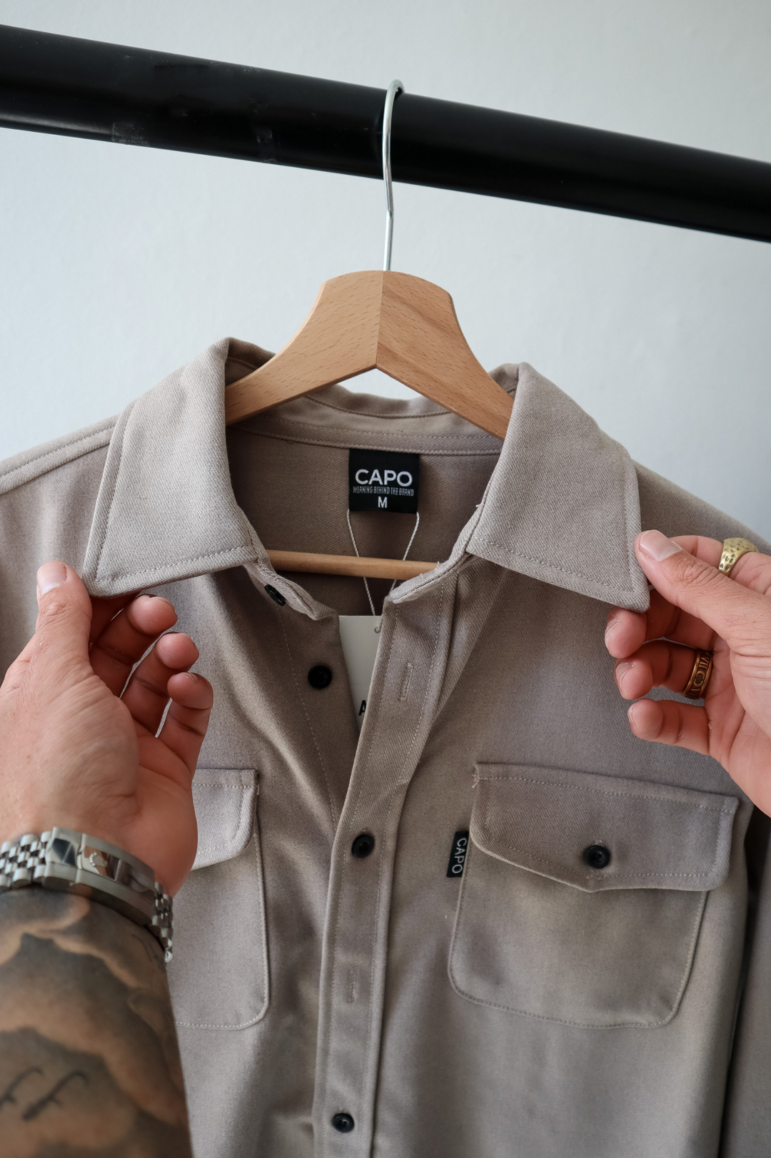 Levoire | Chemise Levoire | à Manches Longues avec Poches Poitrine et Poignets Boutonnés