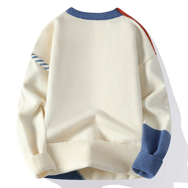Levoire | Pull Pour Hommes Avec Design En Patchwork