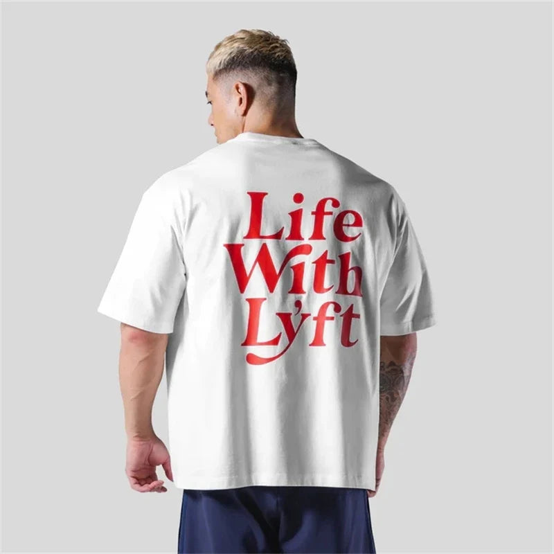 Levoire | Grande T-Shirt Élégant Et Polyvalent Choix Pour Les Hommes Blanc Rouge