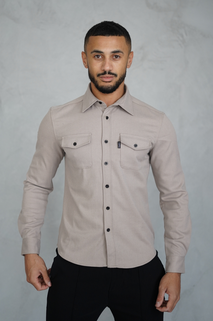 Levoire | Chemise Levoire | à Manches Longues avec Poches Poitrine et Poignets Boutonnés