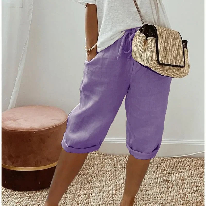 Levoire | Pantalons courts élégants Lilas