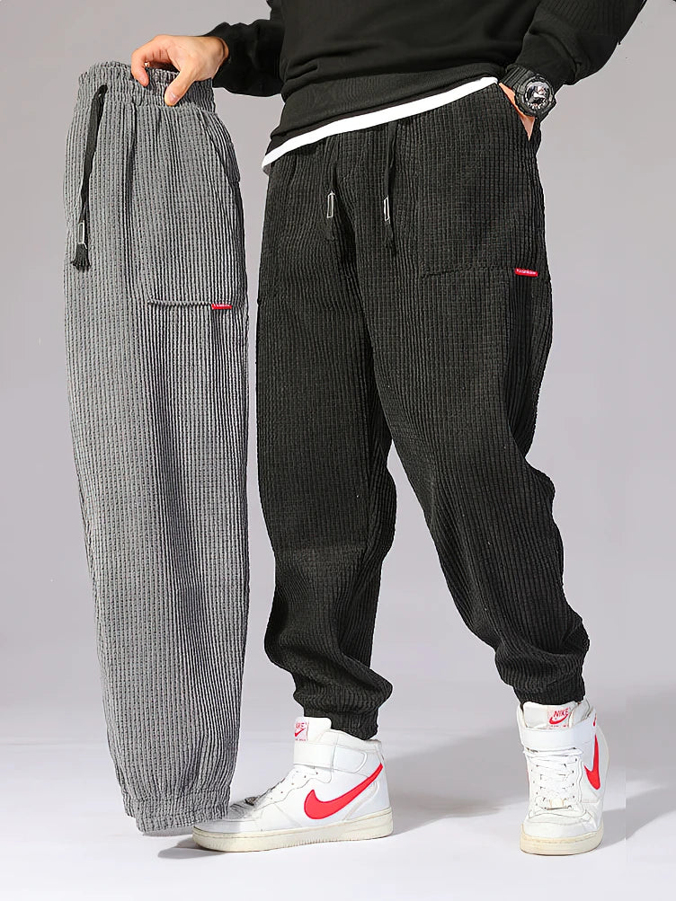 Levoire | Pantalons En Velours Pour Hommes Style, Confort Et Chaleur Noir automne hiver