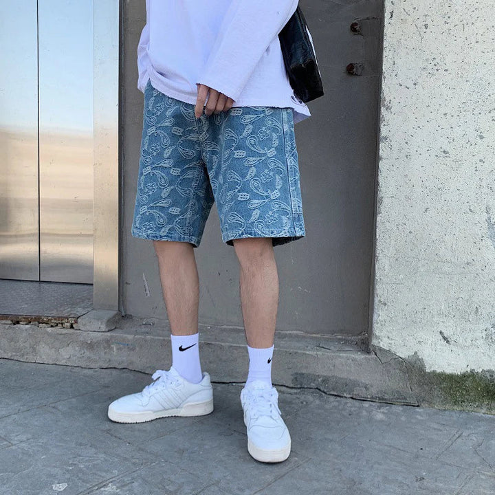 Levoire | Été Denim Pantalons Chino Confortables Et Aérés Pour L'Été Rose Céleste