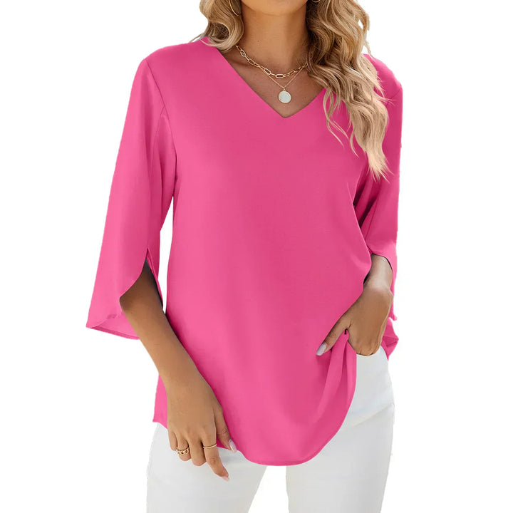 Levoire | Élégante Blouse À Col En V Pour Femmes