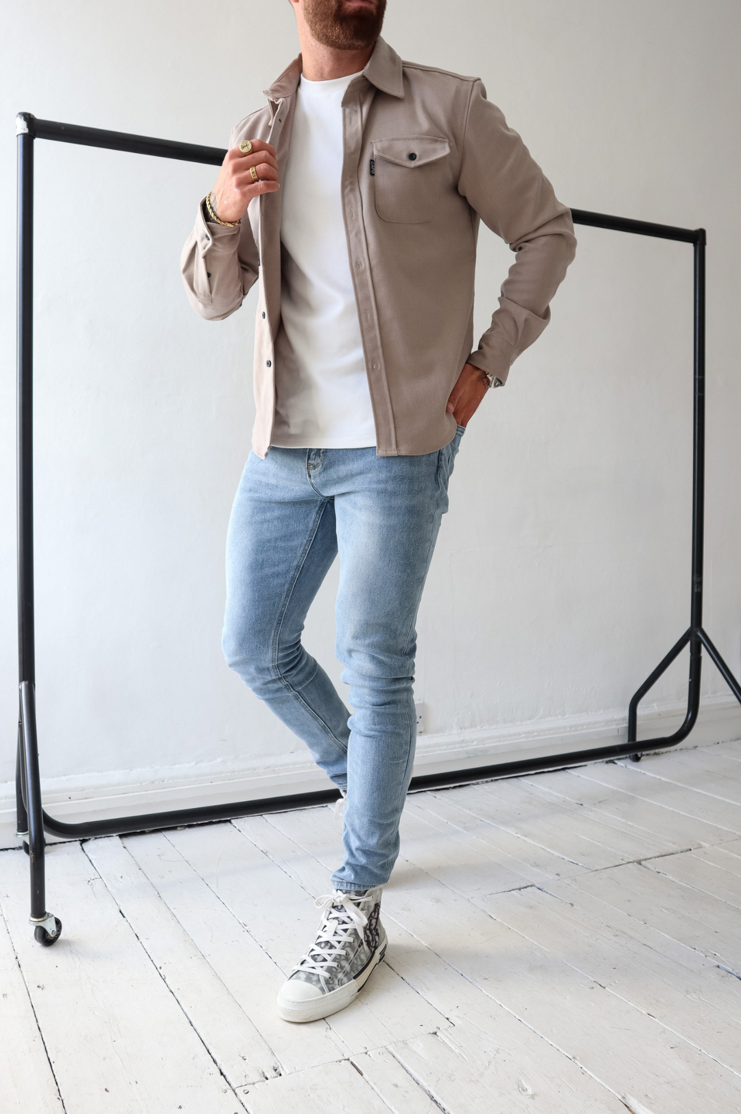 Levoire | Chemise Levoire | à Manches Longues avec Poches Poitrine et Poignets Boutonnés