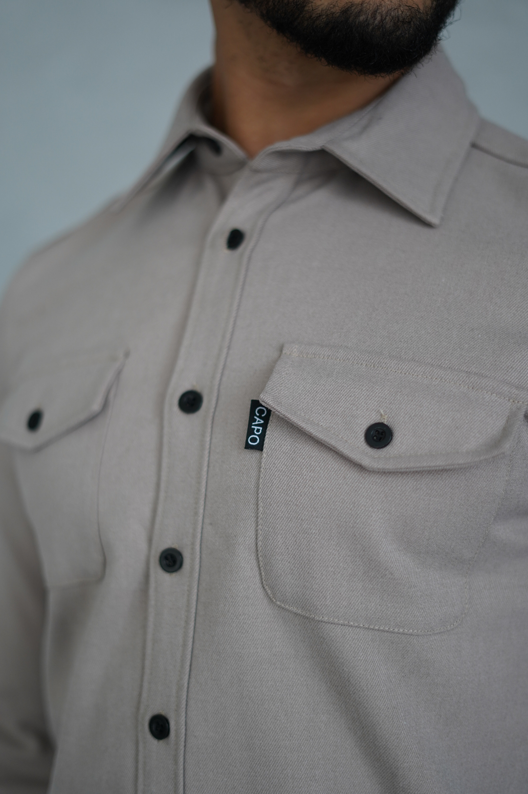 Levoire | Chemise Levoire | à Manches Longues avec Poches Poitrine et Poignets Boutonnés