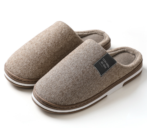 Levoire | Chaussures plates antidérapantes chaudes confortables Braun
