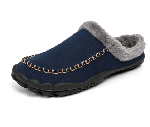 Levoire | Letts Sans Glissement Chaussures En Fourrure Douce Bleu