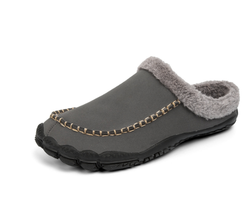 Levoire | Letts Sans Glissement Chaussures En Fourrure Douce Gris
