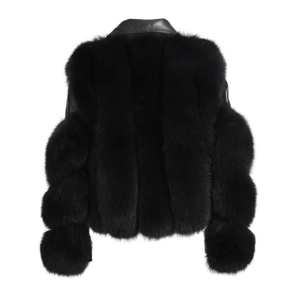 Levoire | Veste En Cuir De Luxe Arktis Avec Fourrure