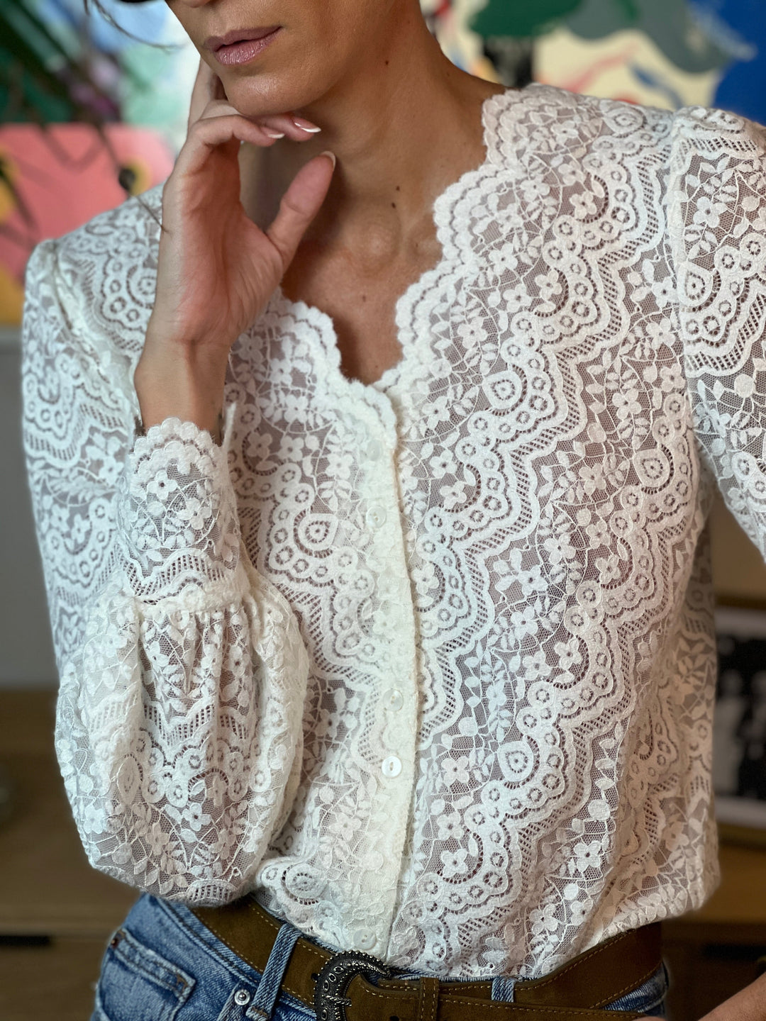 Levoire | Blouse En Tricot Blanc