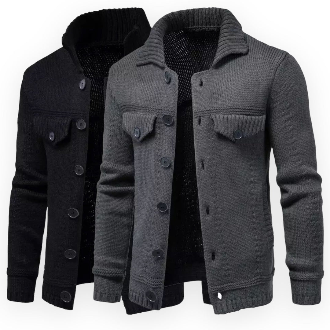 Levoire | Pull Homme Manches Longues avec Protège-Boutons