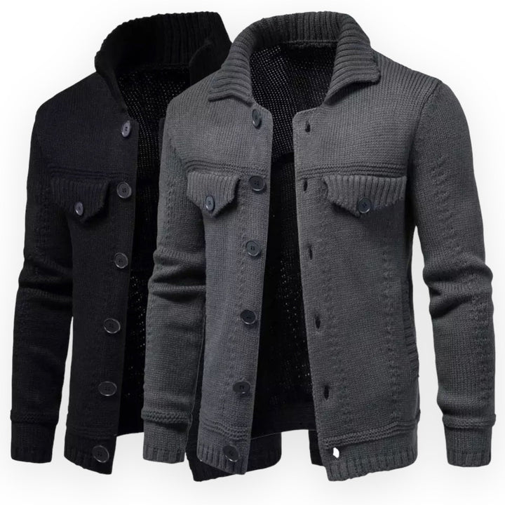 Levoire | Pull Homme Manches Longues avec Protège-Boutons
