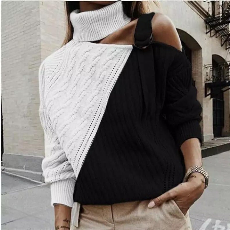 Levoire | Curta Jersey Avec Col Montant Noir