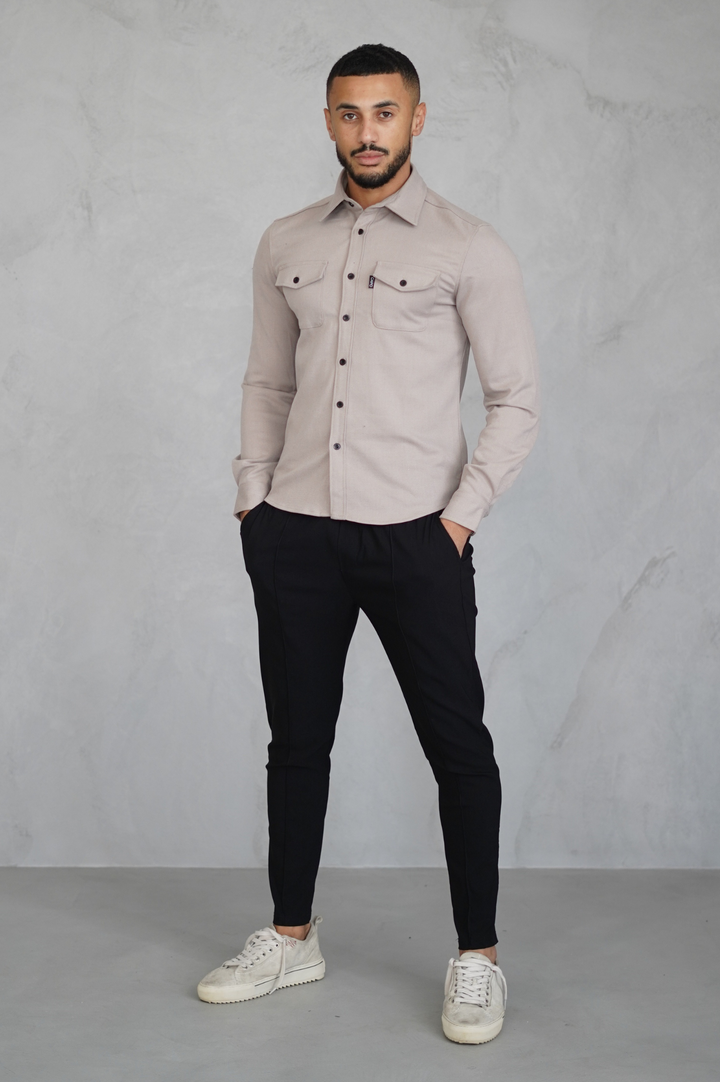 Levoire | Chemise Levoire | à Manches Longues avec Poches Poitrine et Poignets Boutonnés