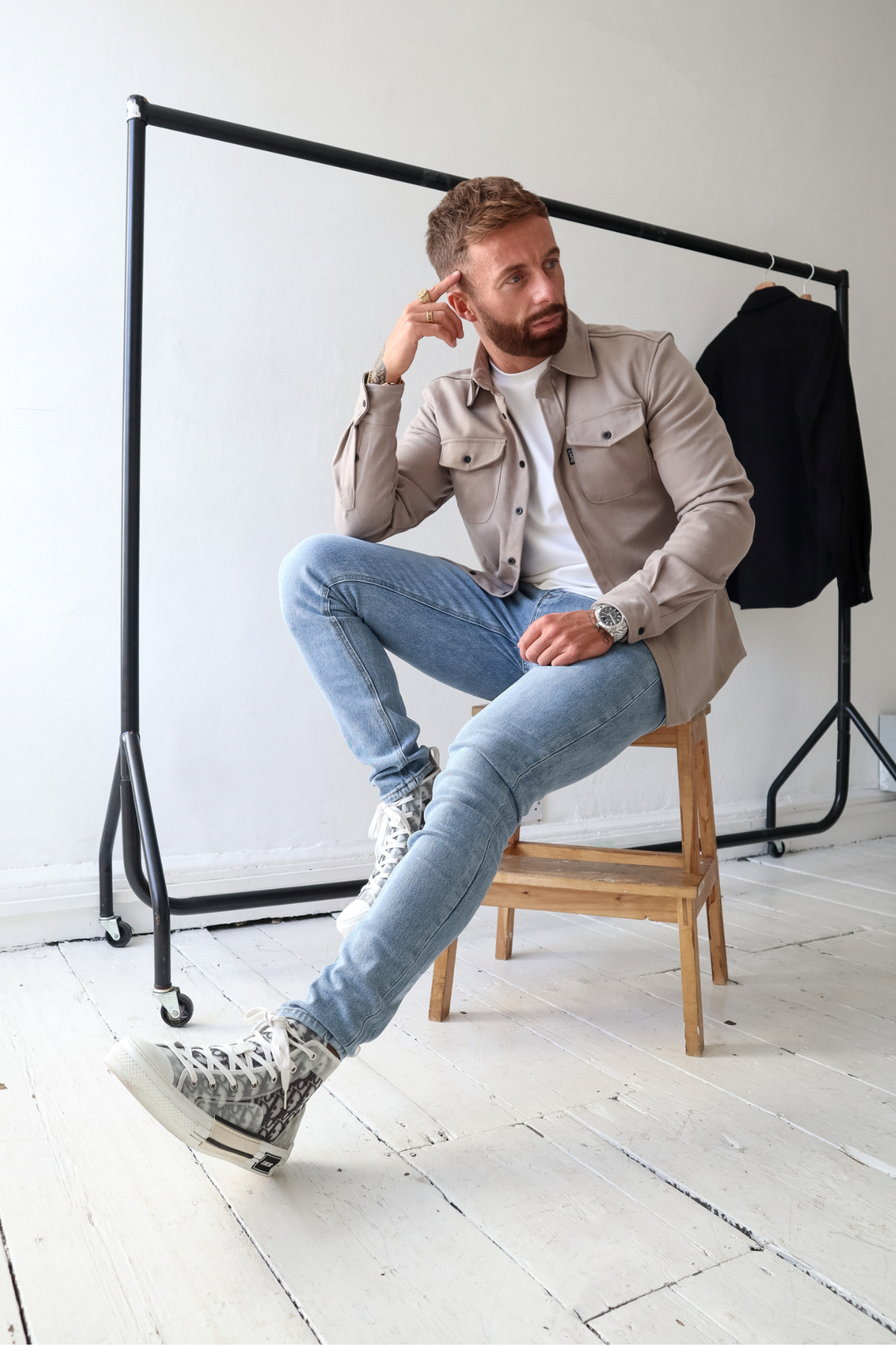 Levoire | Chemise Levoire | à Manches Longues avec Poches Poitrine et Poignets Boutonnés
