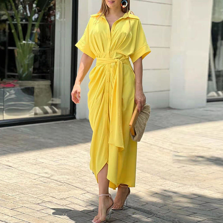 Levoire | Robe D'Été Décontractée Et Élégante Jaune
