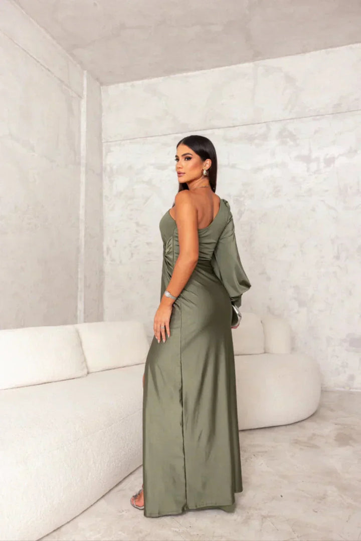 Levoire | Robe Satin À Une Épaule