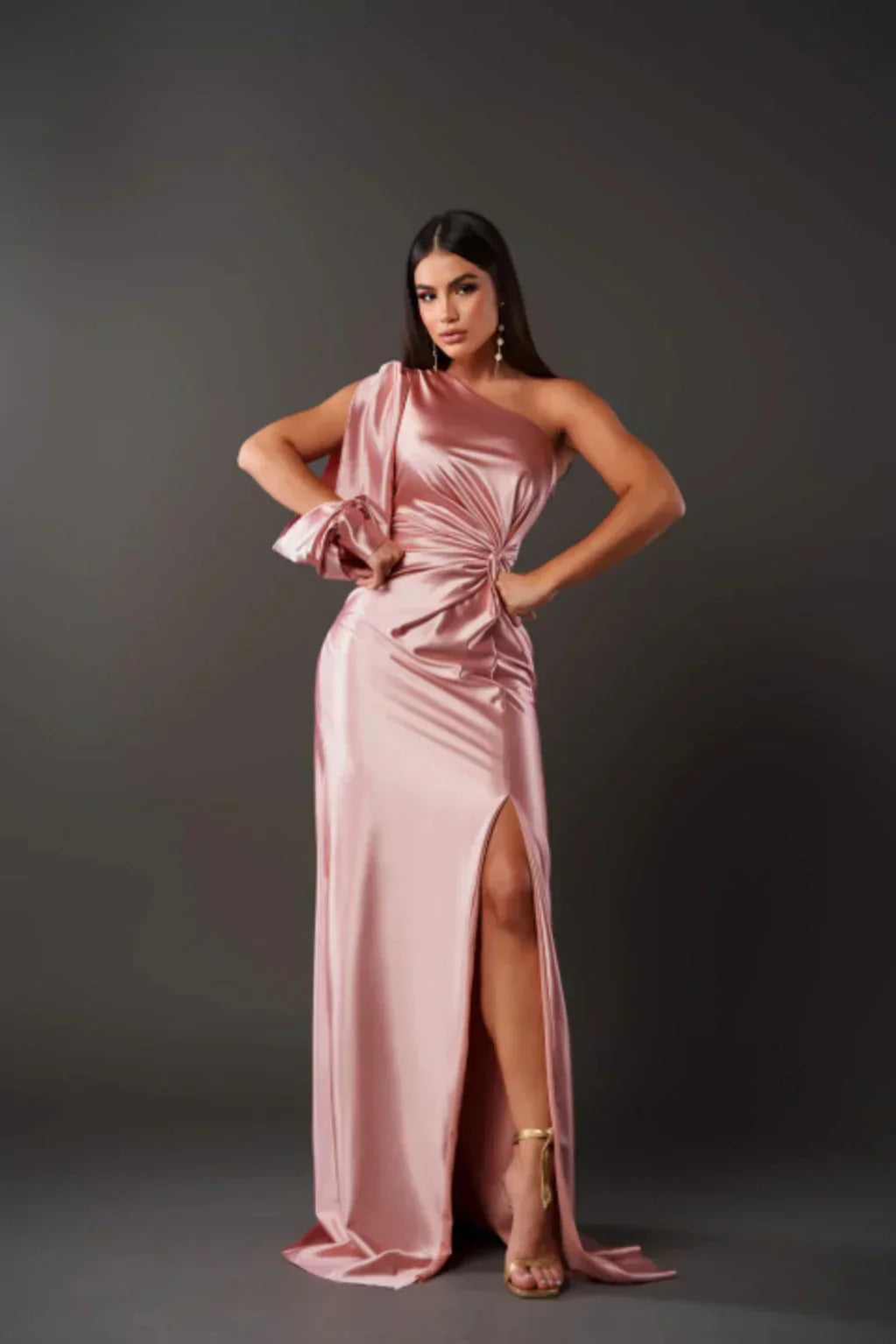 Levoire | Élégante Robe Maxi Riiulla Rose Claire