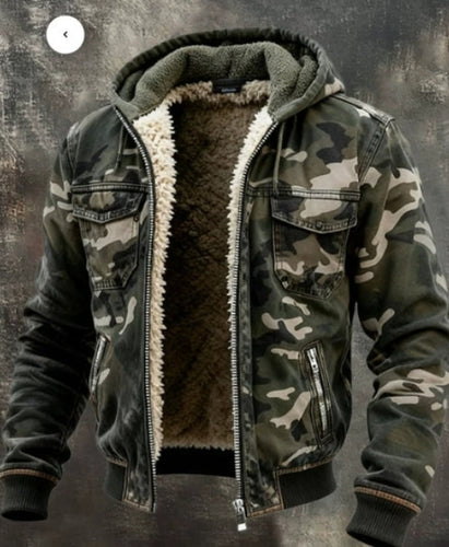 Levoire | Veste Cargo Camouflage Avec Capuche Et Poches Multifonctionnelles