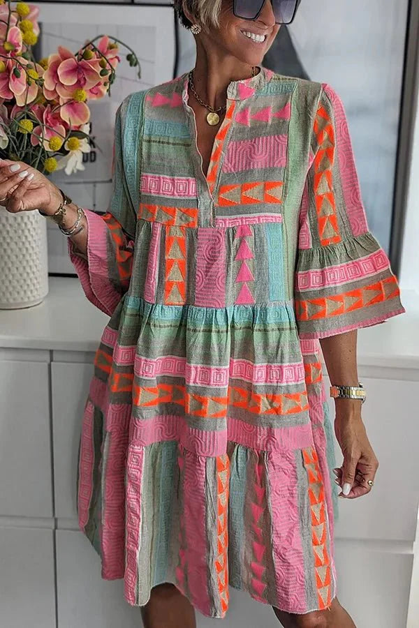 Levoire | Robe D'Été Décontractée Unique Avec Impression
