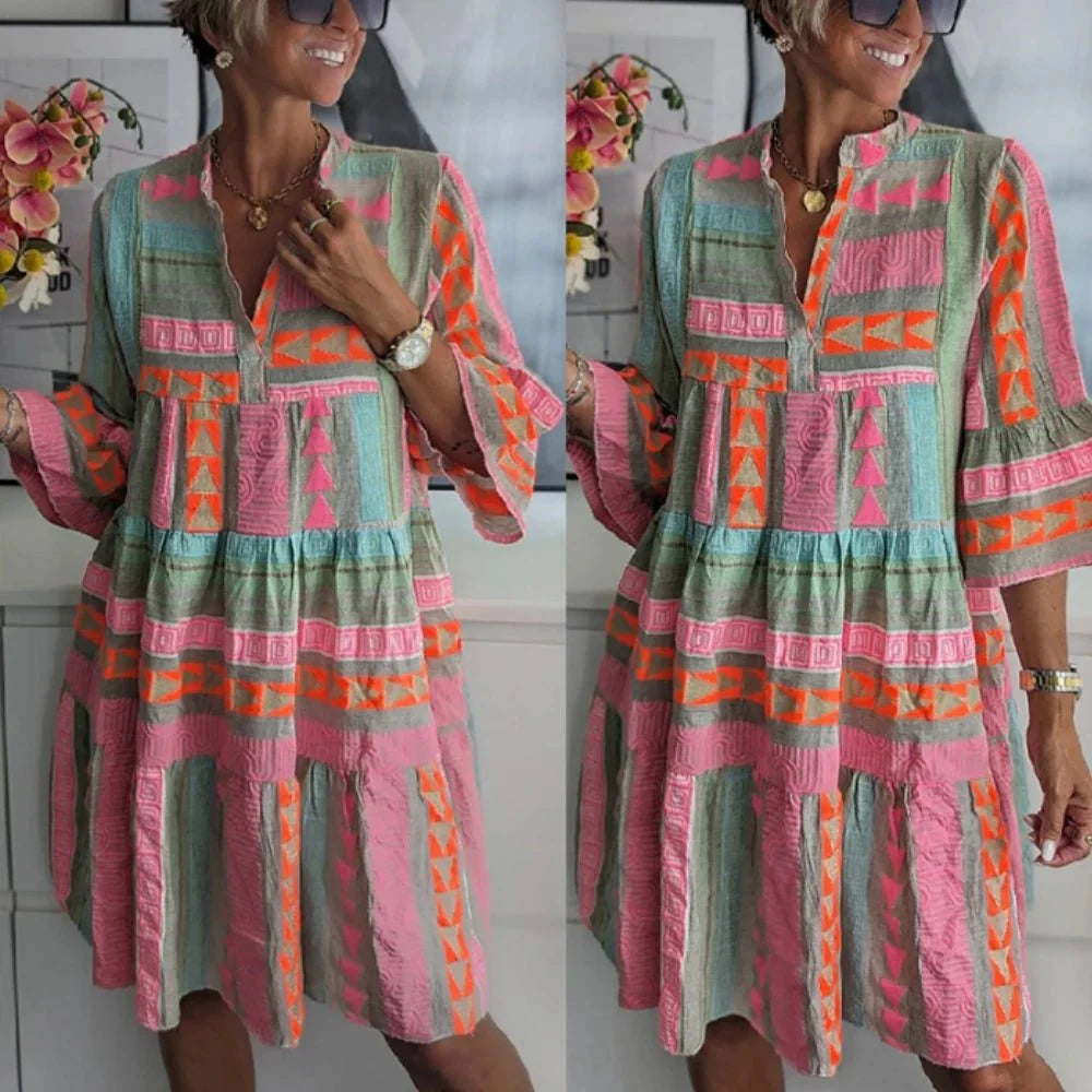 Levoire | Robe D'Été Décontractée Unique Avec Impression
