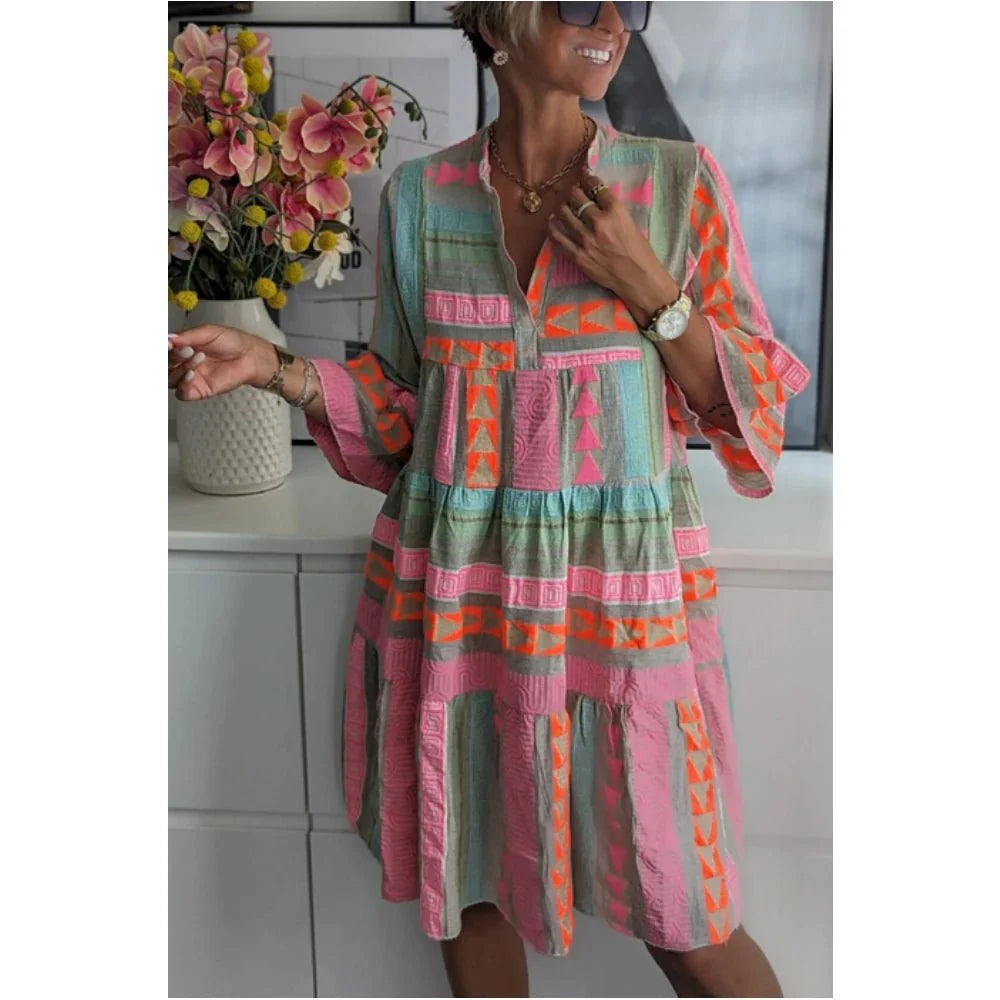 Levoire | Robe D'Été Décontractée Unique Avec Impression
